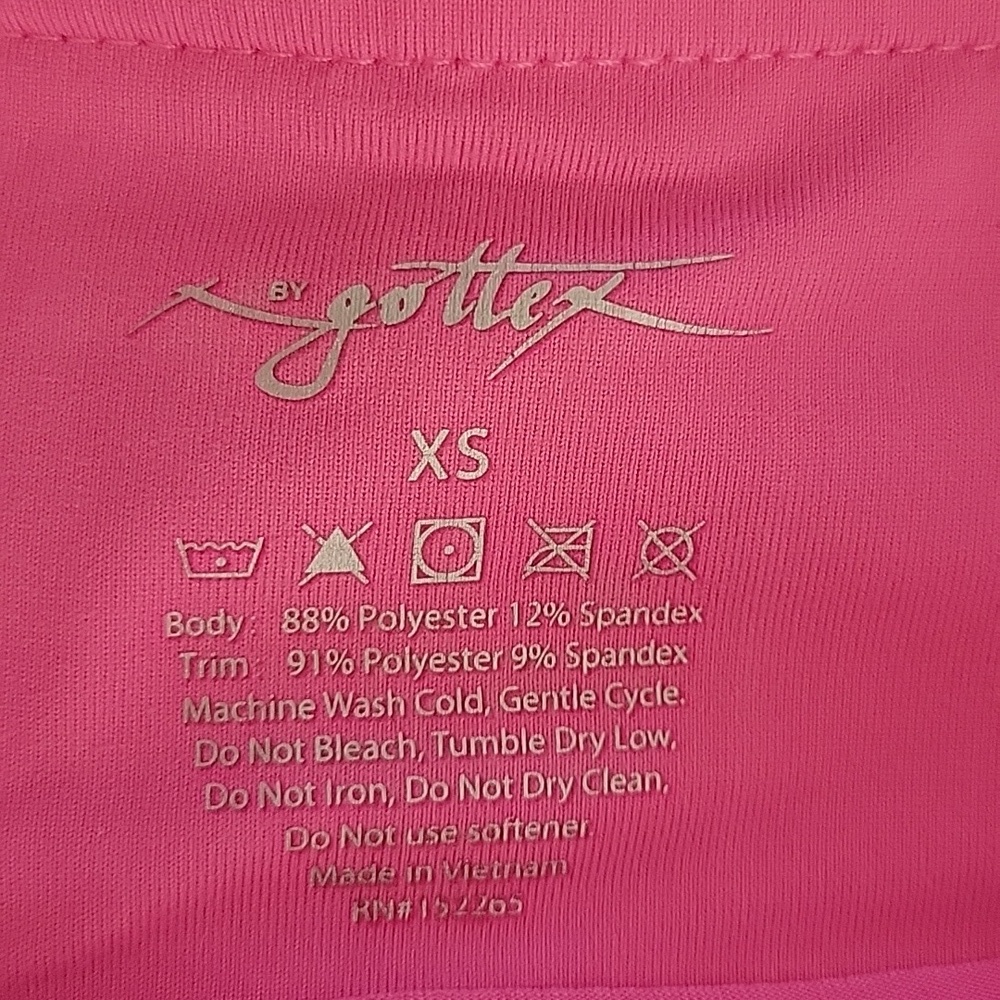 GOTTEX pink tennis golf skirt 13" Tennis Skort soft  textured sz XS,    Like NEW - Picture 3 of 5
